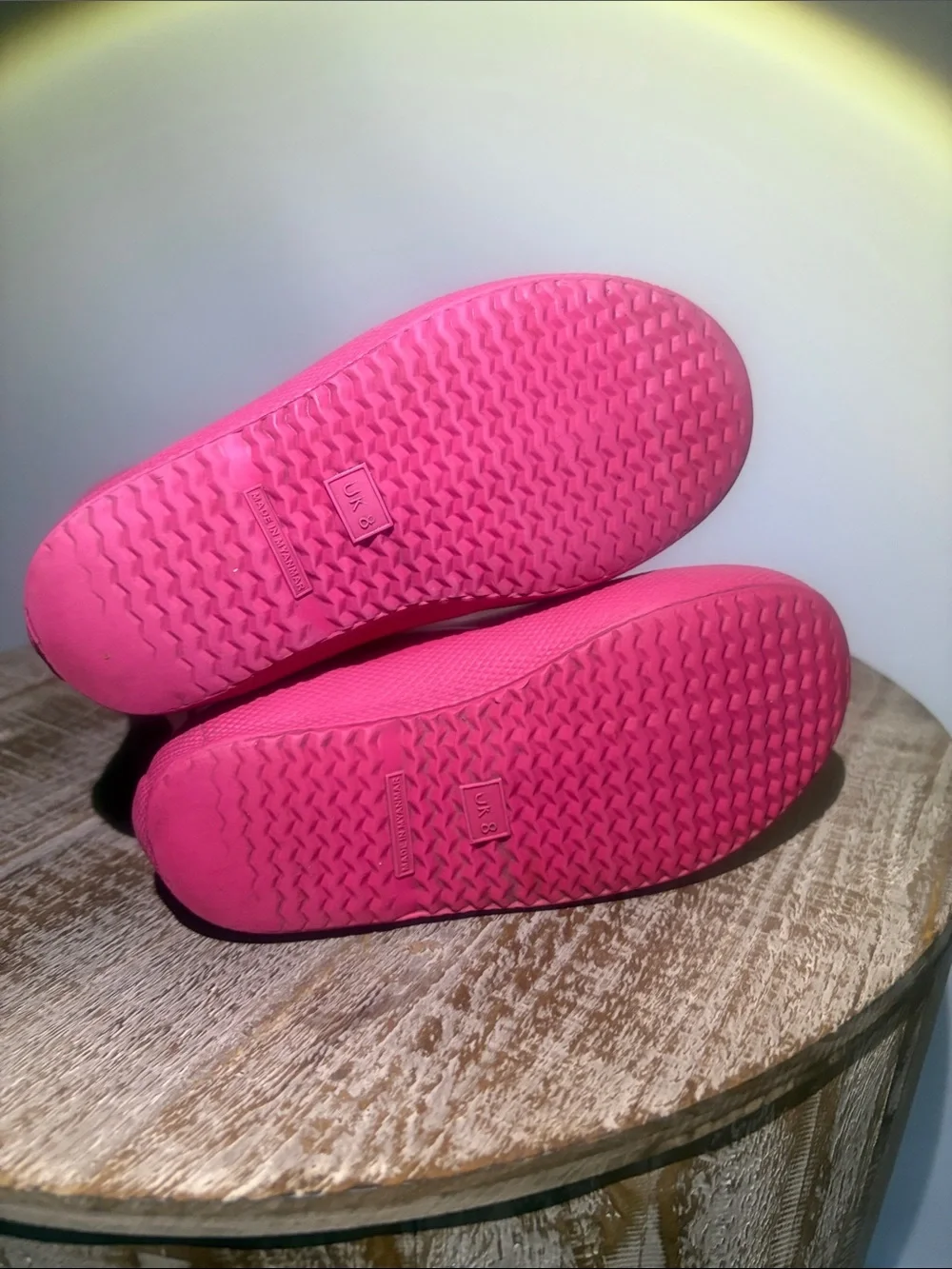 Hunter Kids Hot Pink Rain Boots Sz 8